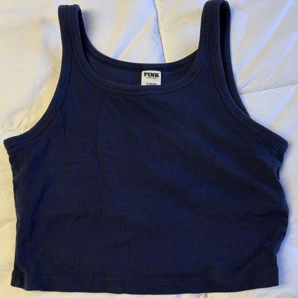 PINK Victoria's Secret Dark Blue Tank Top